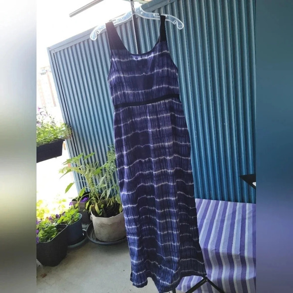 Simply Vera Vera Wang Sundress Tie Dye Blue  Large - Picture 5 of 15